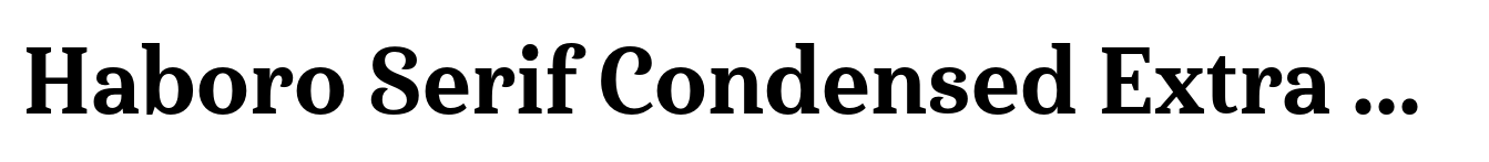 Haboro Serif Condensed Extra Bold image